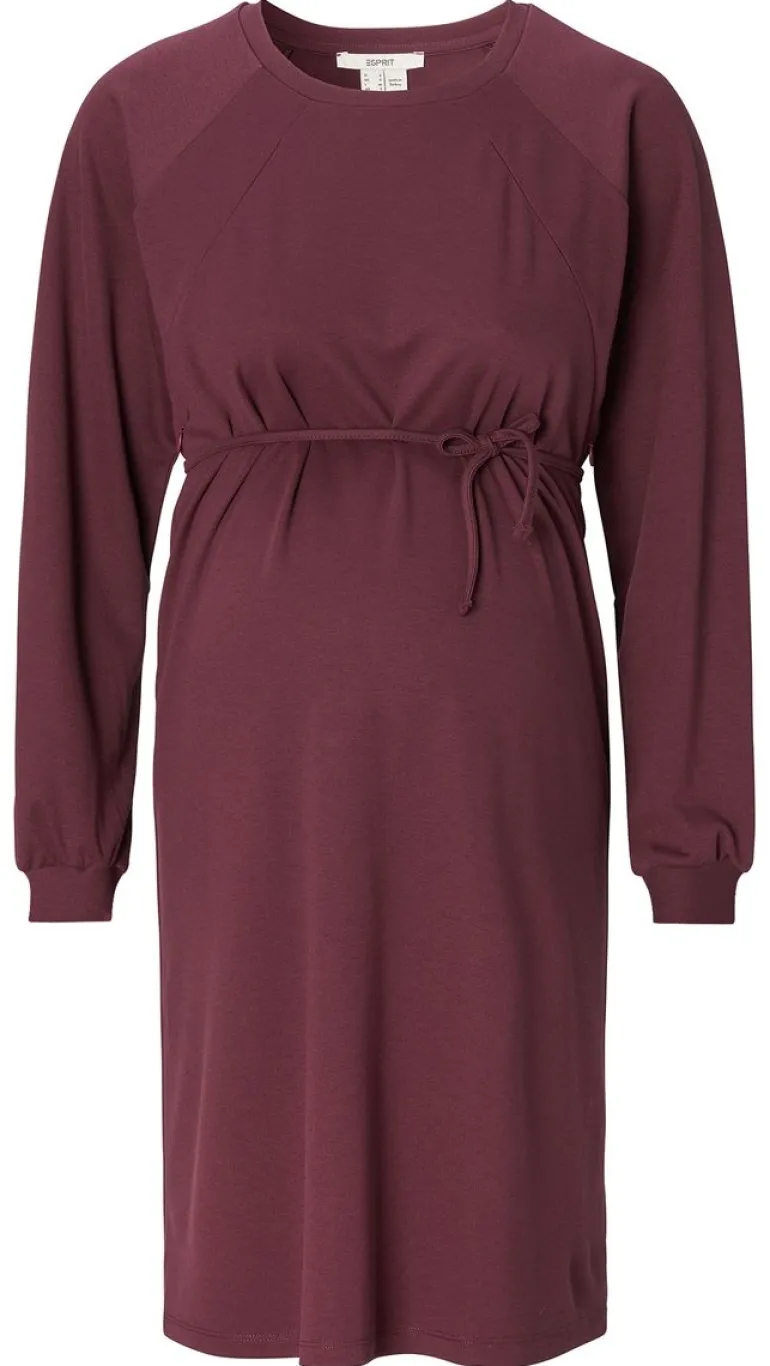 jurk_met_voedingsfunctie__10-124.webp Noppies Jurken | Jurken<Jurk Met Voedingsfunctie - Plum Brown