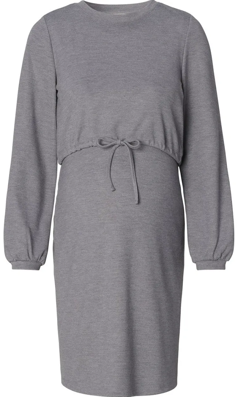 jurk_met_voedingsfunctie__10-167.webp Noppies Jurken | Jurken<Jurk Met Voedingsfunctie - Medium Grey