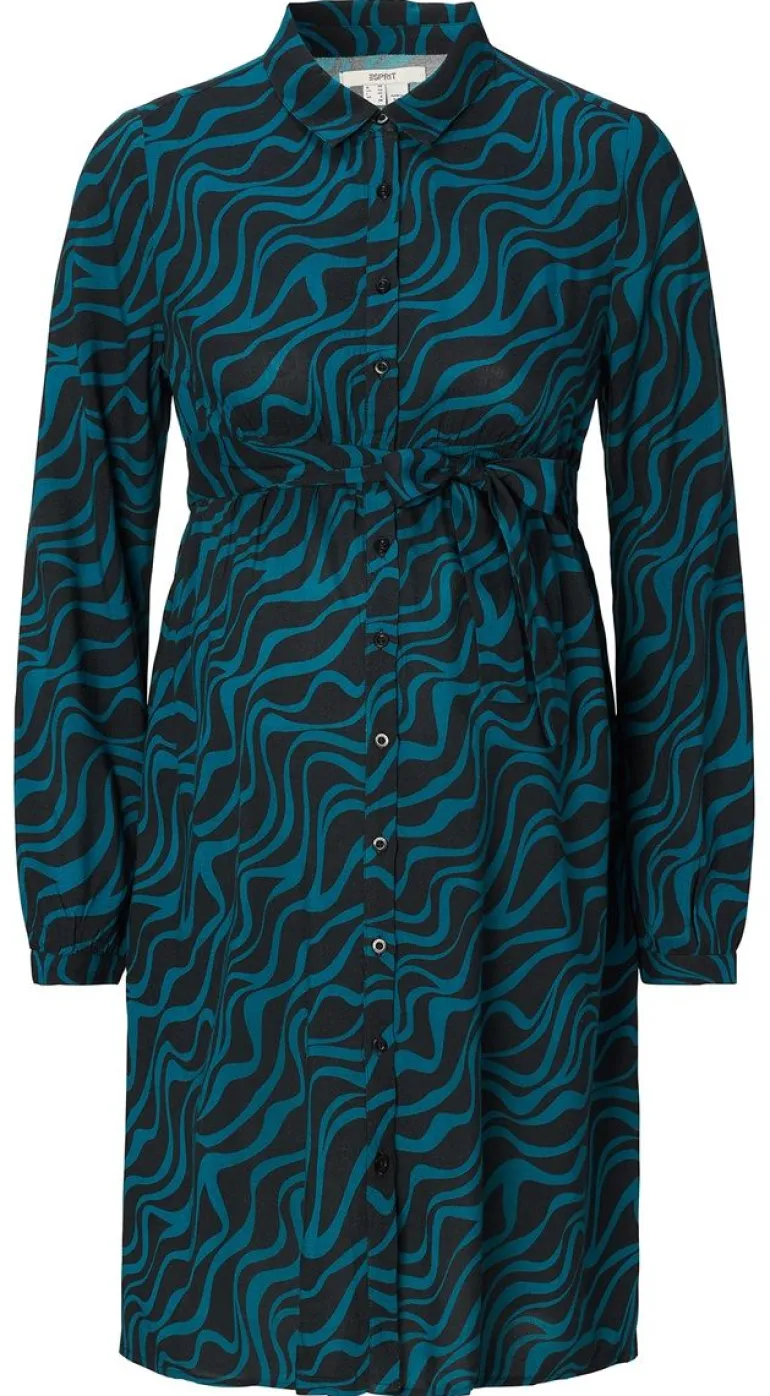 jurk_met_voedingsfunctie__10-83.webp Noppies Jurken | Jurken<Jurk Met Voedingsfunctie - Blue Coral