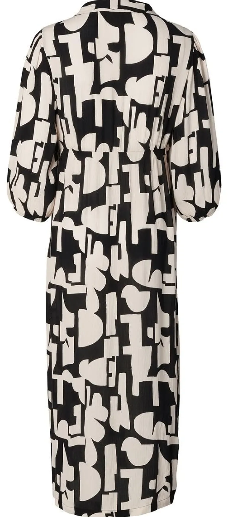 jurk_met_voedingsfunctie__10.webp Noppies Jurken | Jurken<Jurk Met Voedingsfunctie Lieksa - Monochrome All Over Print