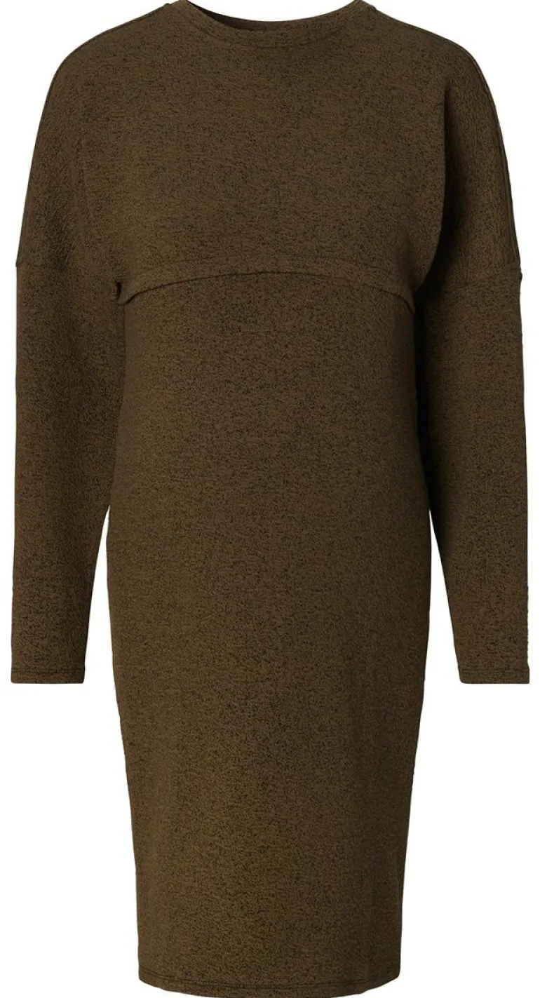 jurk_met_voedingsfunctie__11-120.webp Noppies Jurken | Jurken<Jurk Met Voedingsfunctie Riva - dark olive