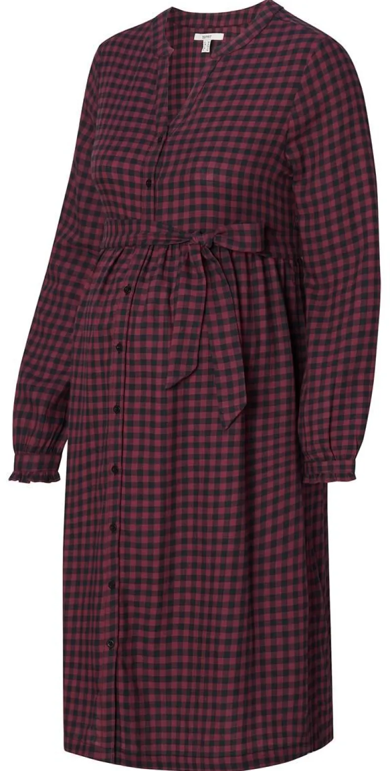 jurk_met_voedingsfunctie__11-15.webp Noppies Jurken | Jurken<Jurk Met Voedingsfunctie - Plum red