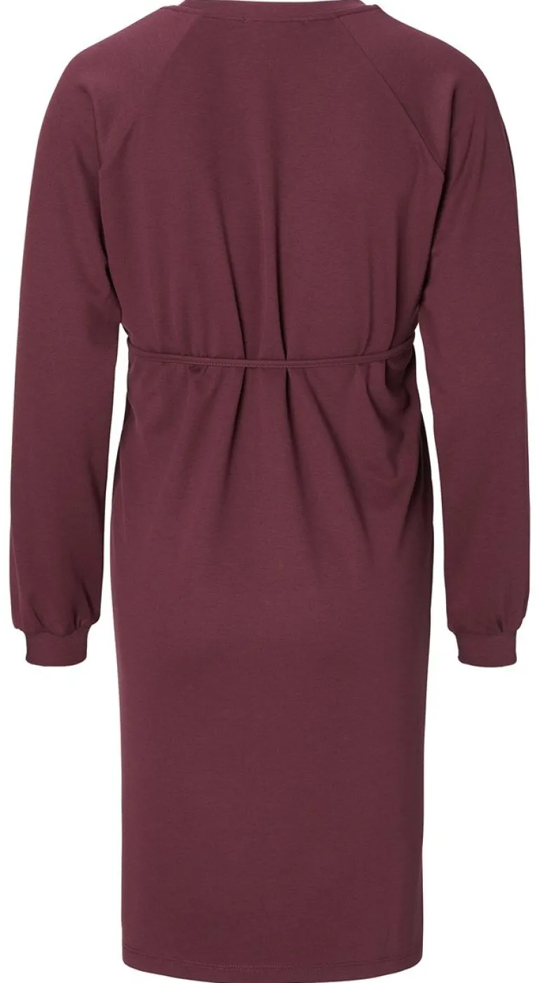 jurk_met_voedingsfunctie__11-88.webp Noppies Jurken | Jurken<Jurk Met Voedingsfunctie - Plum Brown