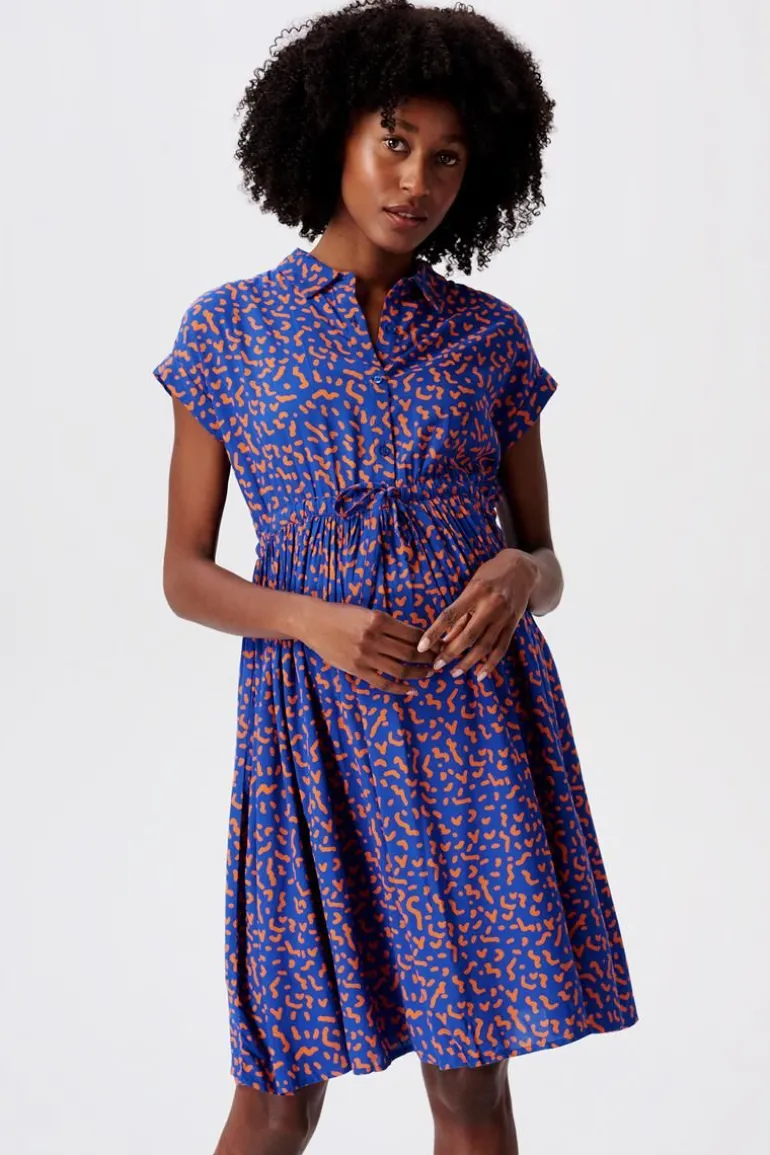 jurk_met_voedingsfunctie__12-28.webp Noppies Jurken | Jurken<Jurk Met Voedingsfunctie - Electric Blue