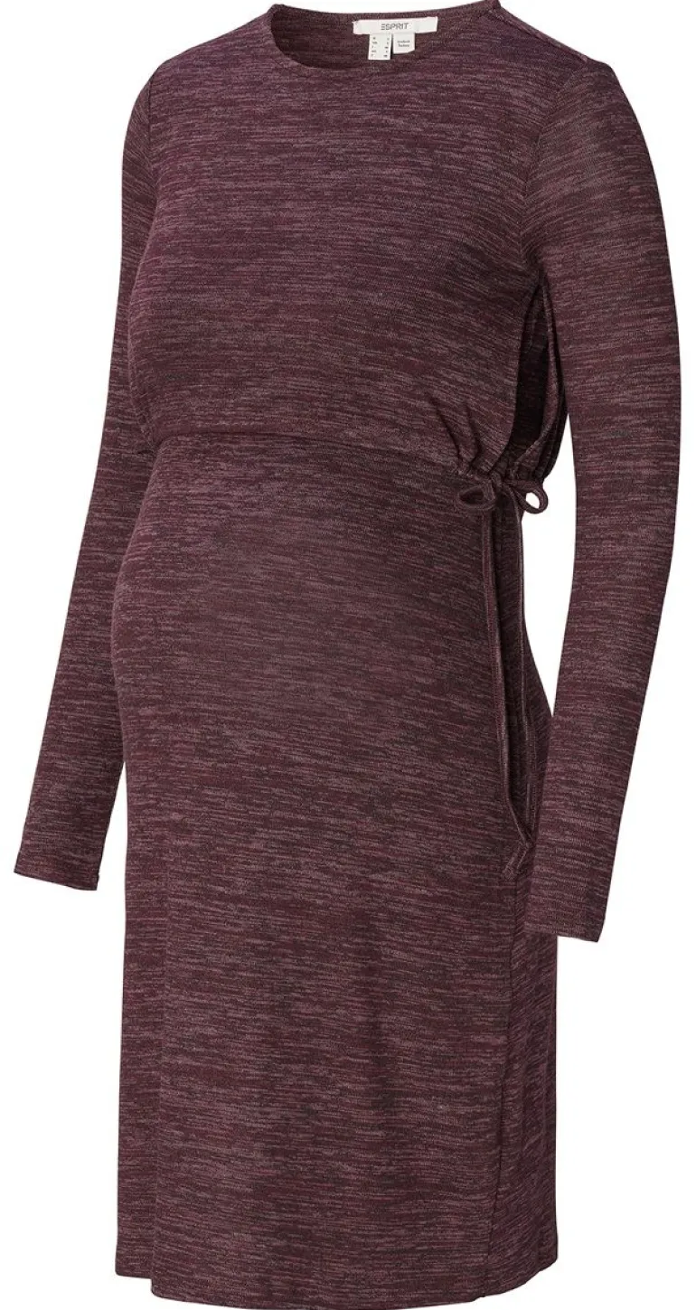 jurk_met_voedingsfunctie__12-40.webp Noppies Jurken | Jurken<Jurk Met Voedingsfunctie - Plum Brown