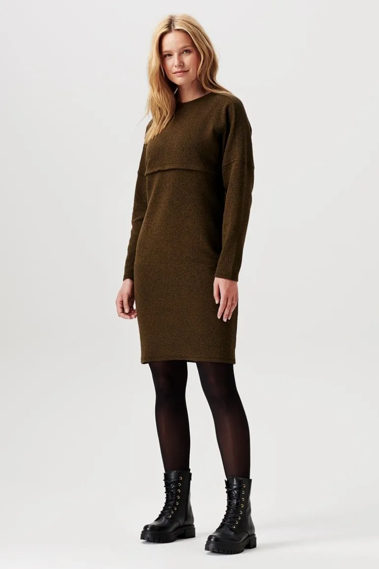 jurk_met_voedingsfunctie__16-33.webp Noppies Jurken | Jurken<Jurk Met Voedingsfunctie Riva - dark olive