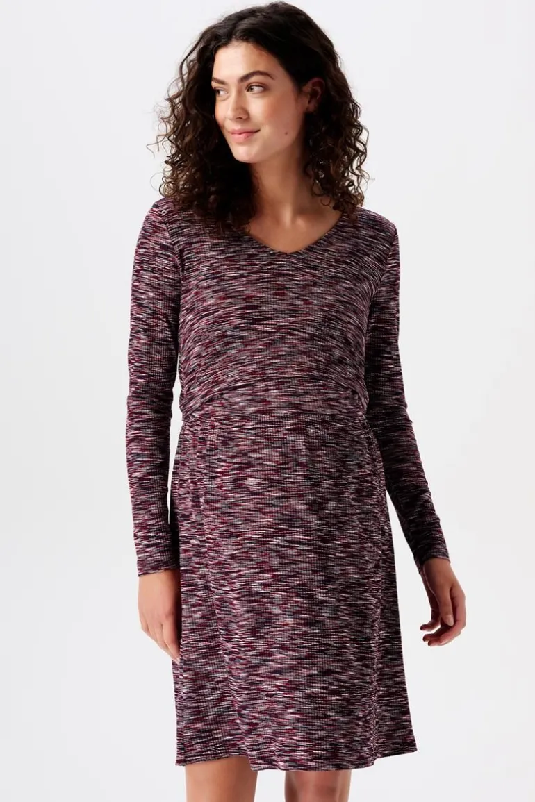 jurk_met_voedingsfunctie__3-18.webp Noppies Jurken | Jurken<Jurk Met Voedingsfunctie - Plum red