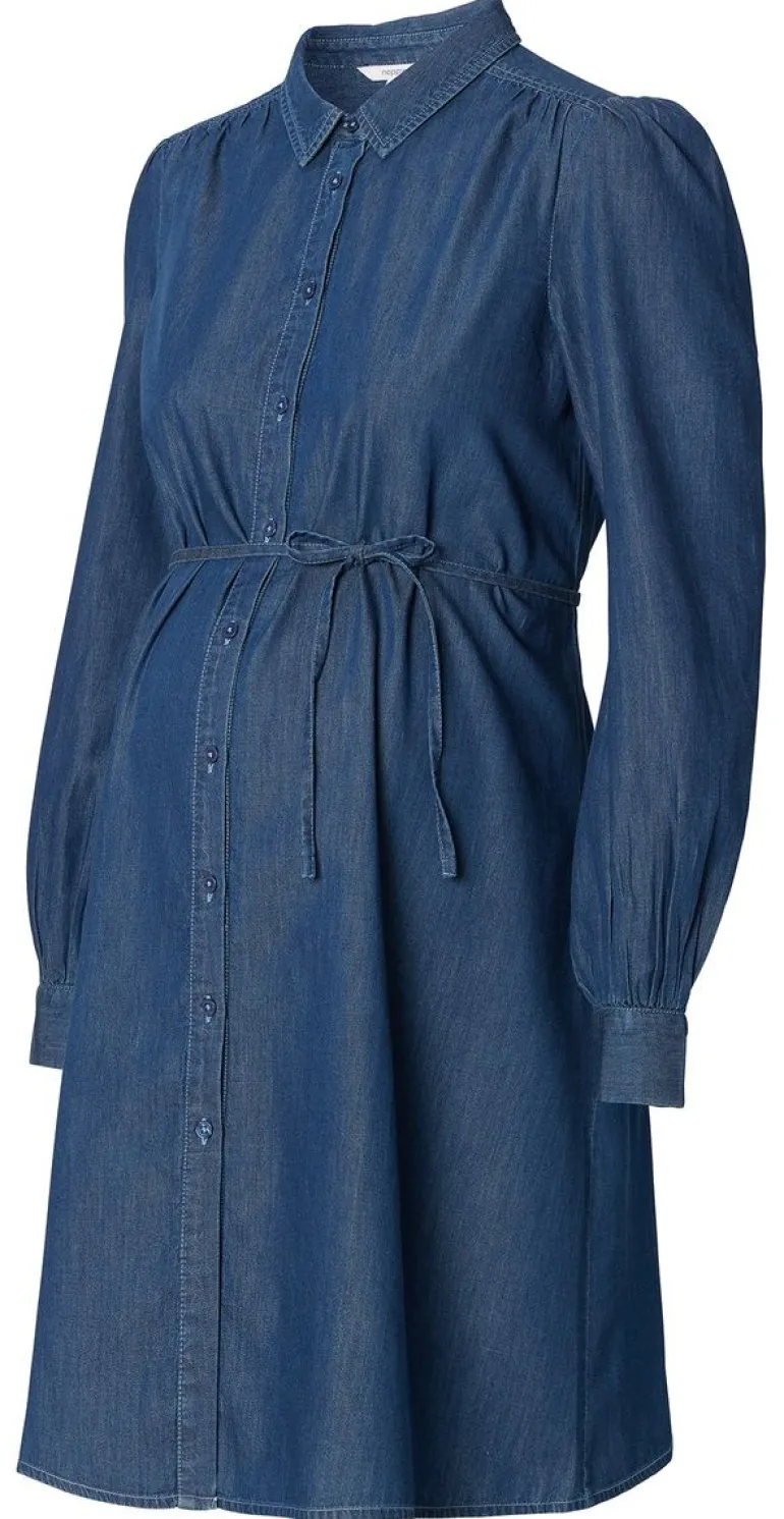 jurk_met_voedingsfunctie__4-110.webp Noppies Jurken | Jurken<Jurk Met Voedingsfunctie Oberlin - Vintage Blue