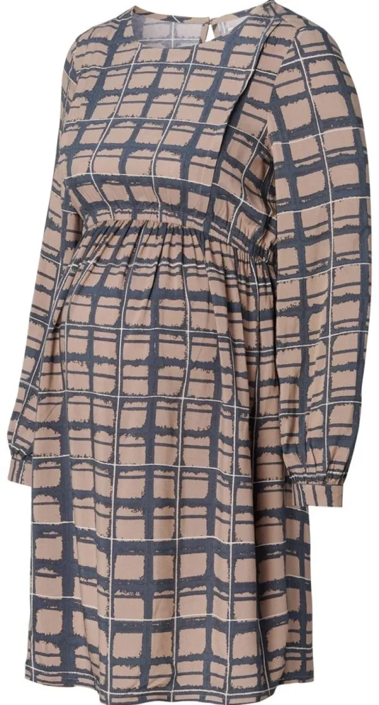 Noppies Jurken | Jurken<Jurk Met Voedingsfunctie - Taupe Grey