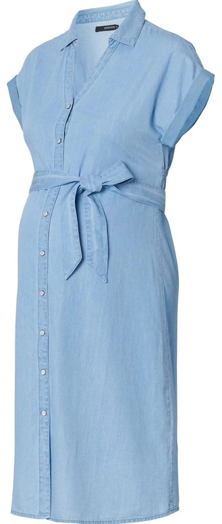 jurk_met_voedingsfunctie__4-124.webp Noppies Jurken | Jurken<Jurk Met Voedingsfunctie Tencel - Light Blue