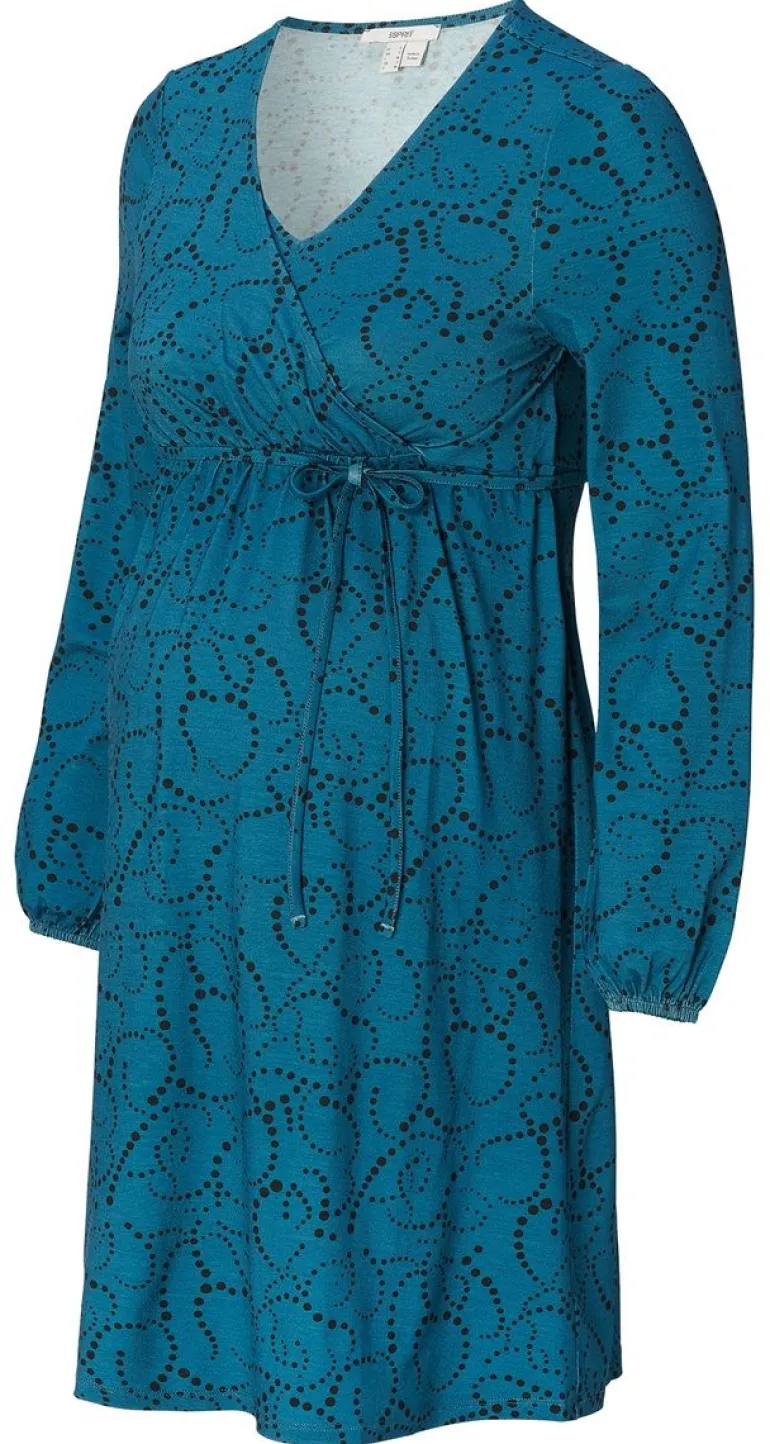 jurk_met_voedingsfunctie__4-141.webp Noppies Jurken | Jurken<Jurk Met Voedingsfunctie - Blue Coral