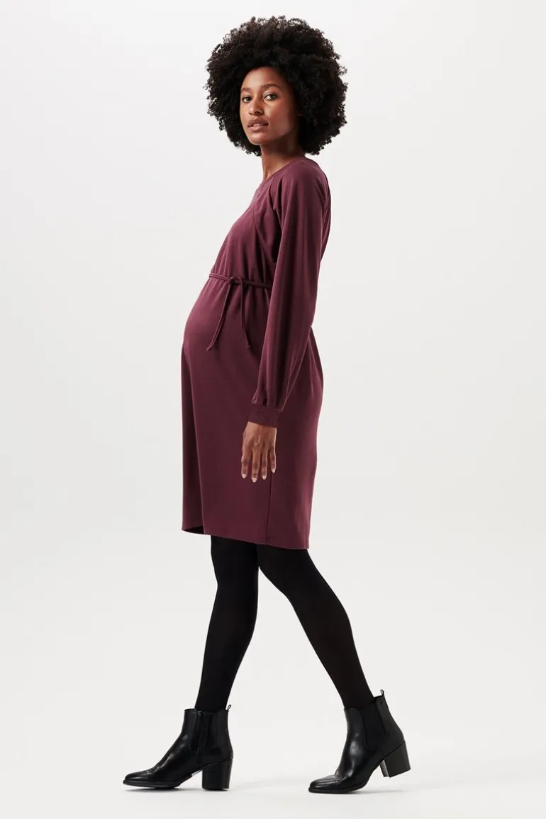 jurk_met_voedingsfunctie__5-129.webp Noppies Jurken | Jurken<Jurk Met Voedingsfunctie - Plum Brown