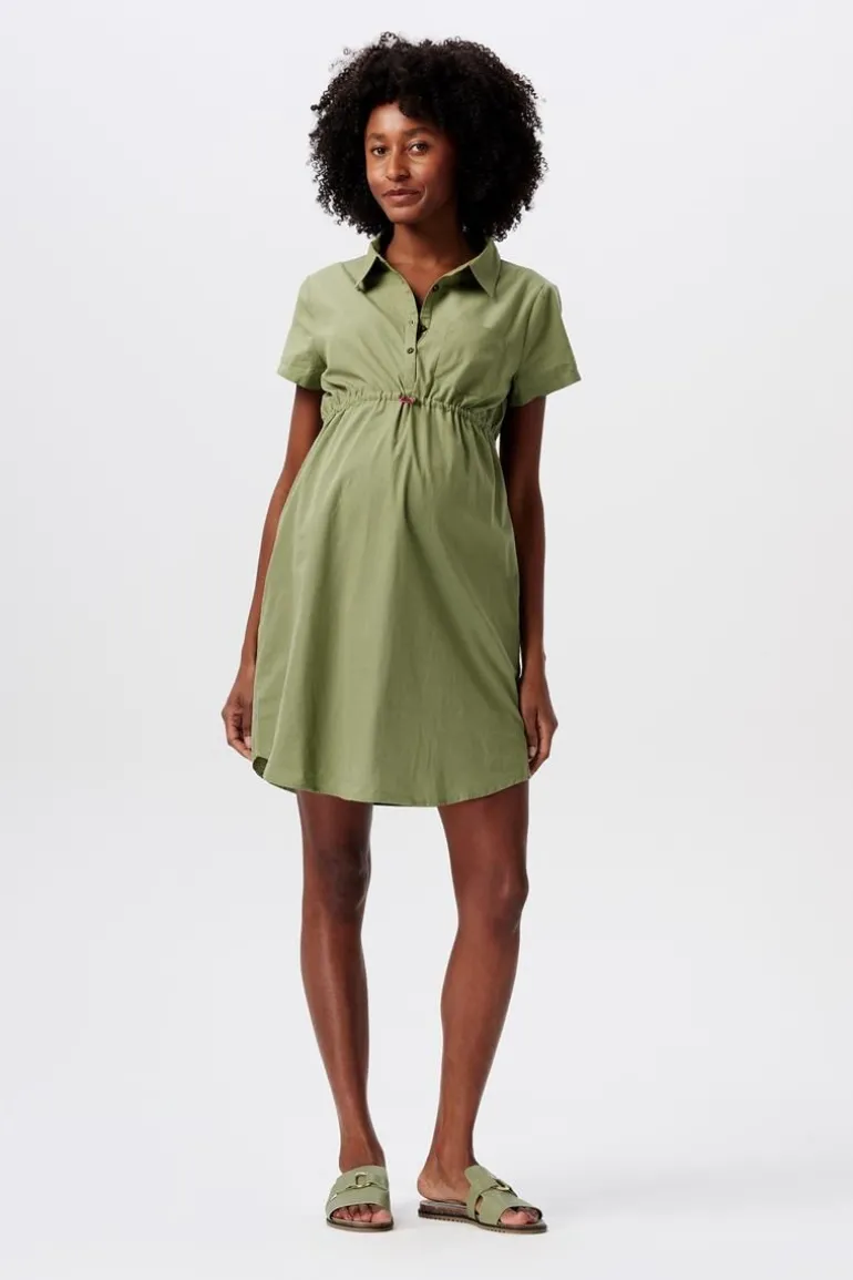 jurk_met_voedingsfunctie__5-159.webp Noppies Jurken | Jurken<Jurk Met Voedingsfunctie - Olive Green