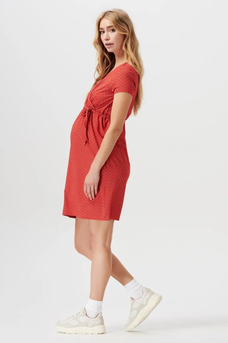 jurk_met_voedingsfunctie__5-48.webp Noppies Jurken | Jurken<Jurk Met Voedingsfunctie - Flame Red