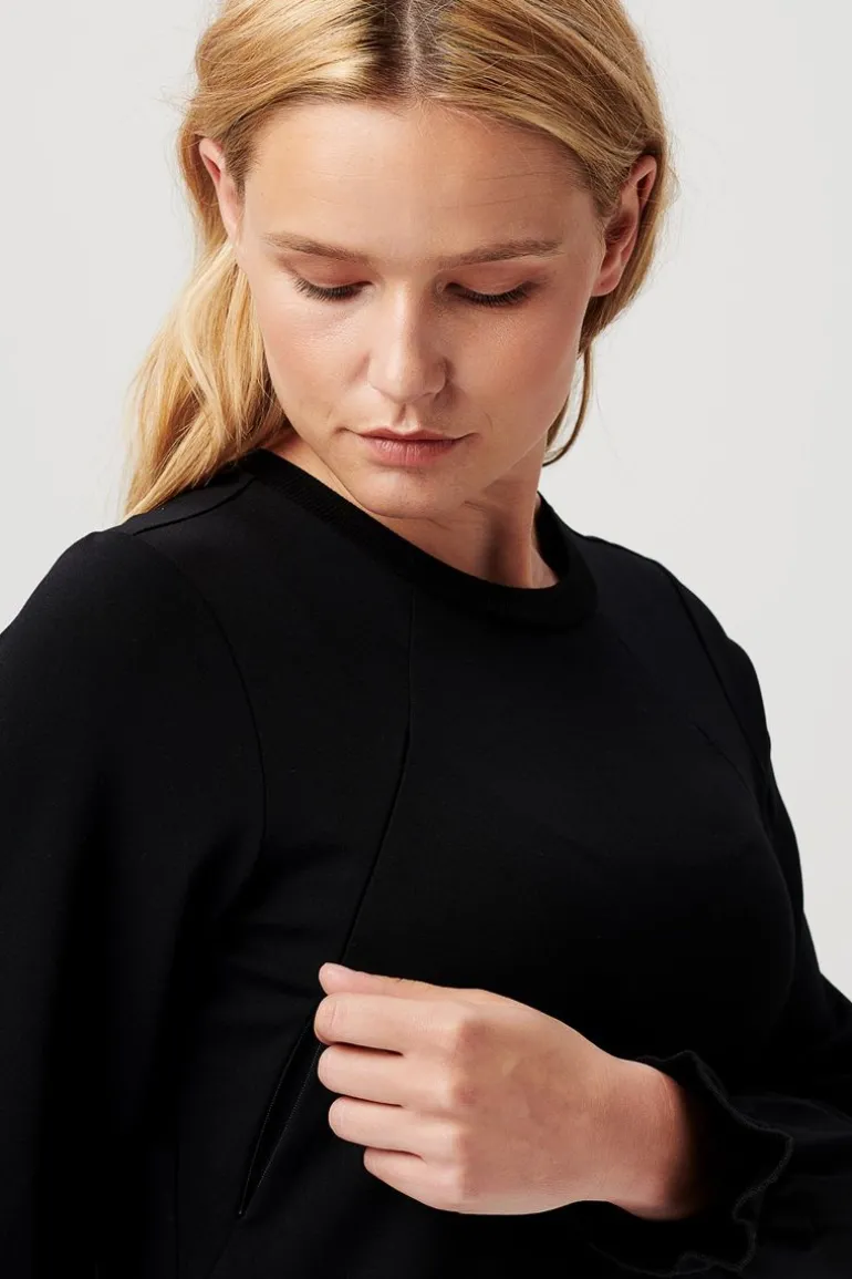 jurk_met_voedingsfunctie__6-106.webp Noppies Jurken | Jurken<Jurk Met Voedingsfunctie Pinole - Black