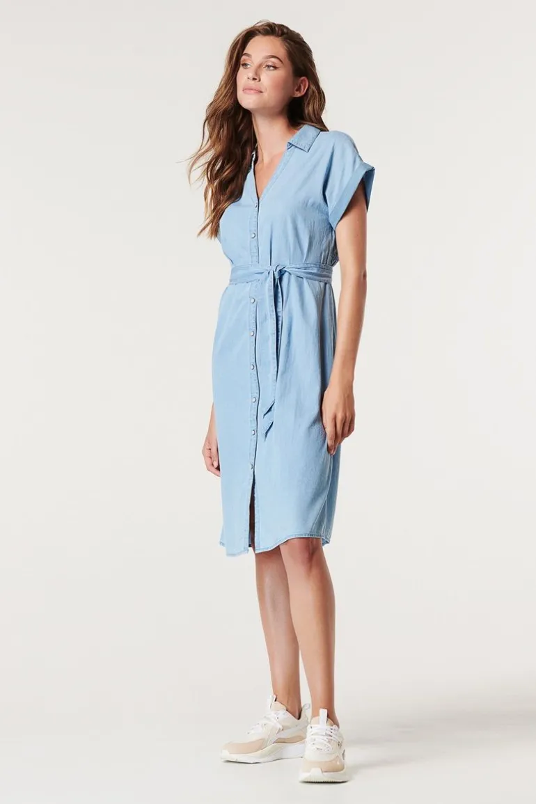 jurk_met_voedingsfunctie__6-119.webp Noppies Jurken | Jurken<Jurk Met Voedingsfunctie Tencel - Light Blue