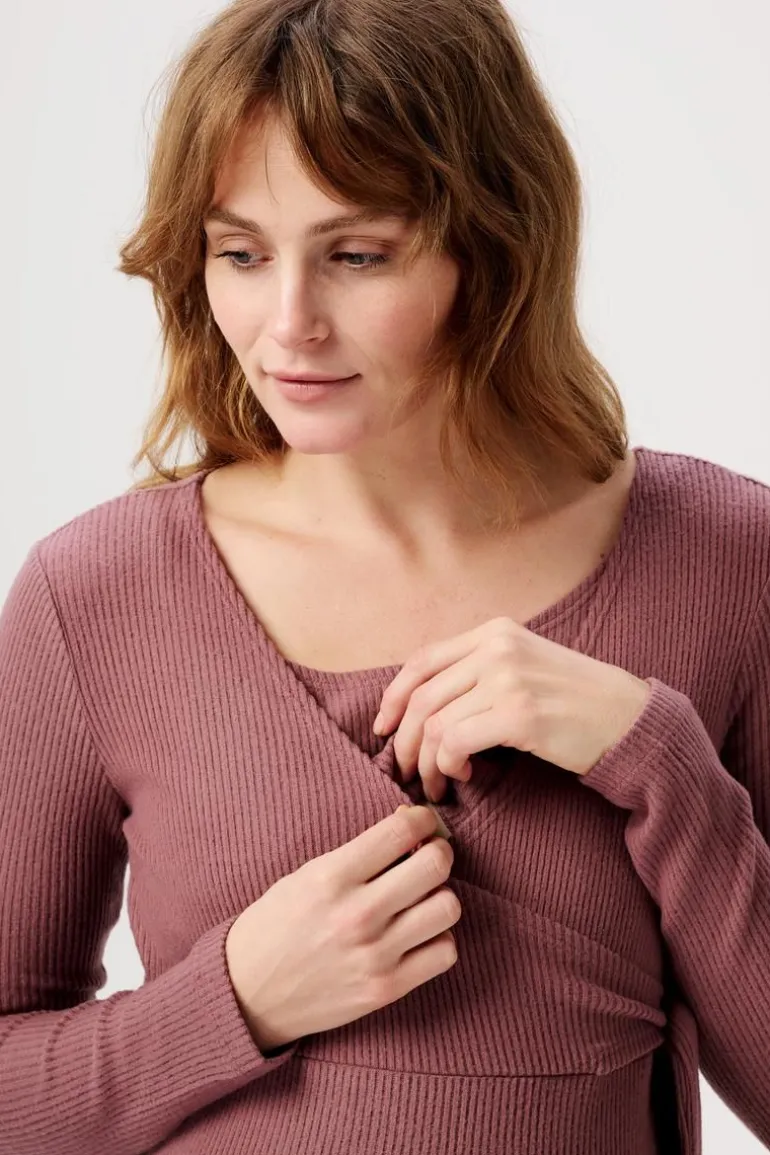 jurk_met_voedingsfunctie__6-122.webp Noppies Jurken | Jurken<Jurk Met Voedingsfunctie Asa Ultra Soft Nursing Dress - Rose Taupe