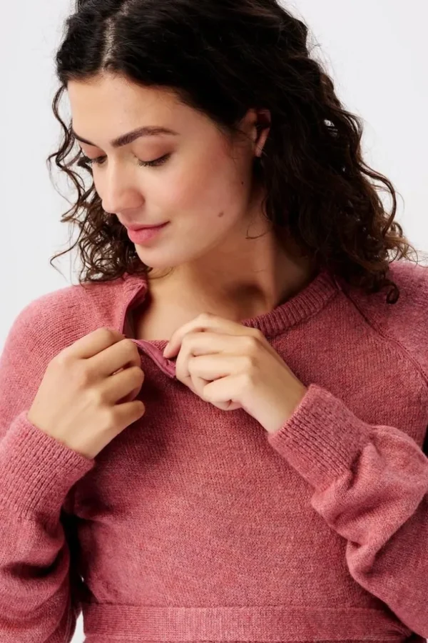 Noppies Jurken | Jurken<Jurk Met Voedingsfunctie - Dark Old Pink