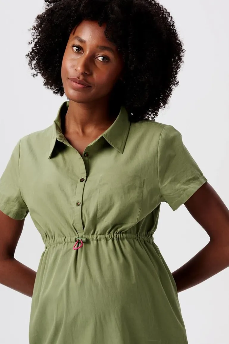 jurk_met_voedingsfunctie__6-159.webp Noppies Jurken | Jurken<Jurk Met Voedingsfunctie - Olive Green