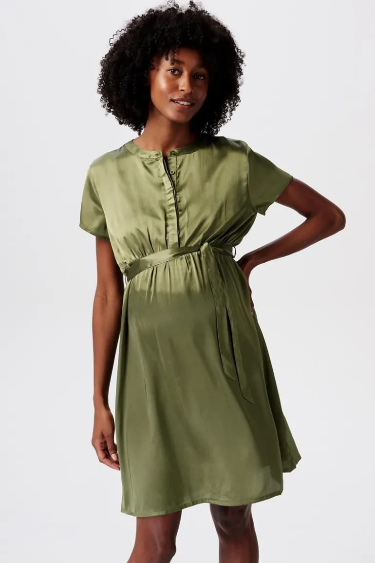 jurk_met_voedingsfunctie__6-161.webp Noppies Jurken | Jurken<Jurk Met Voedingsfunctie - Olive Green