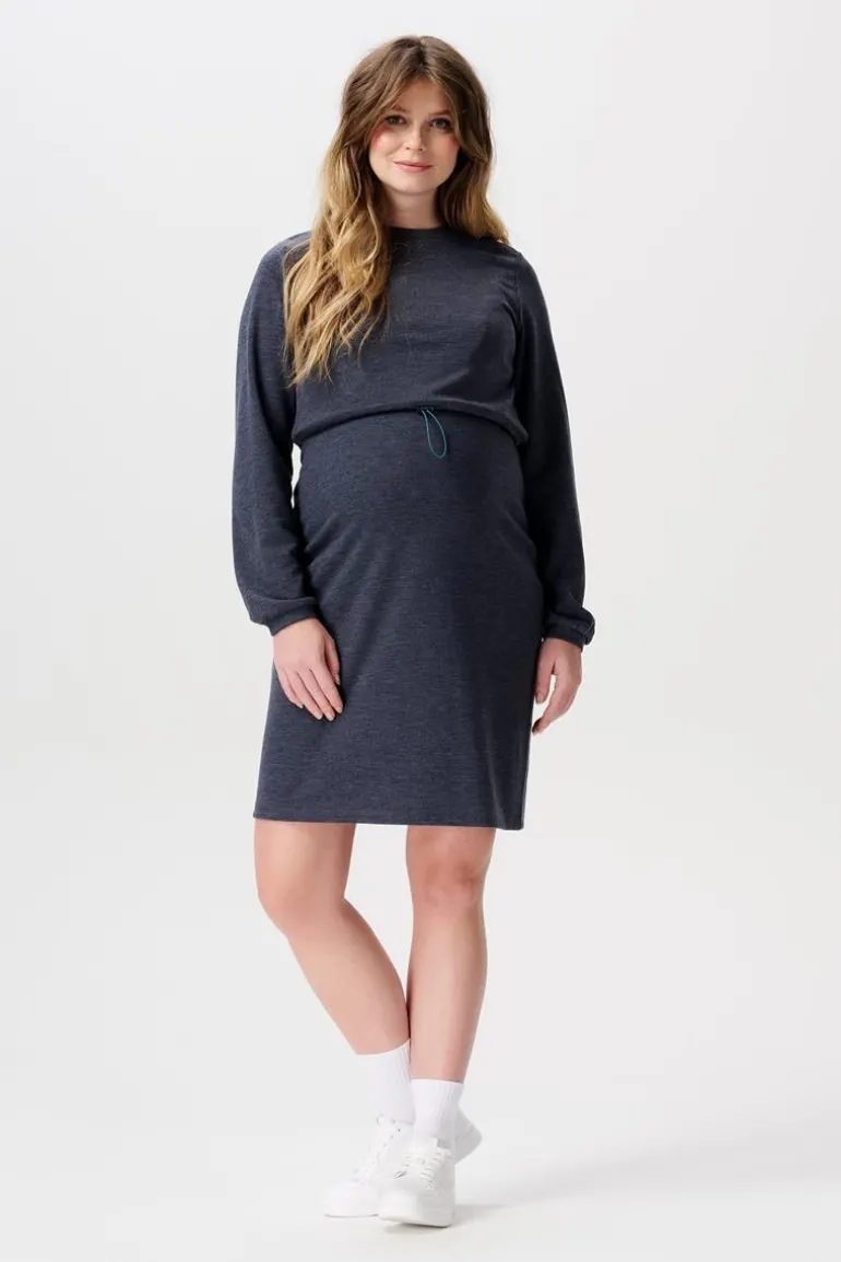 jurk_met_voedingsfunctie__6-7.webp Noppies Jurken | Jurken<Jurk Met Voedingsfunctie - Dark Navy