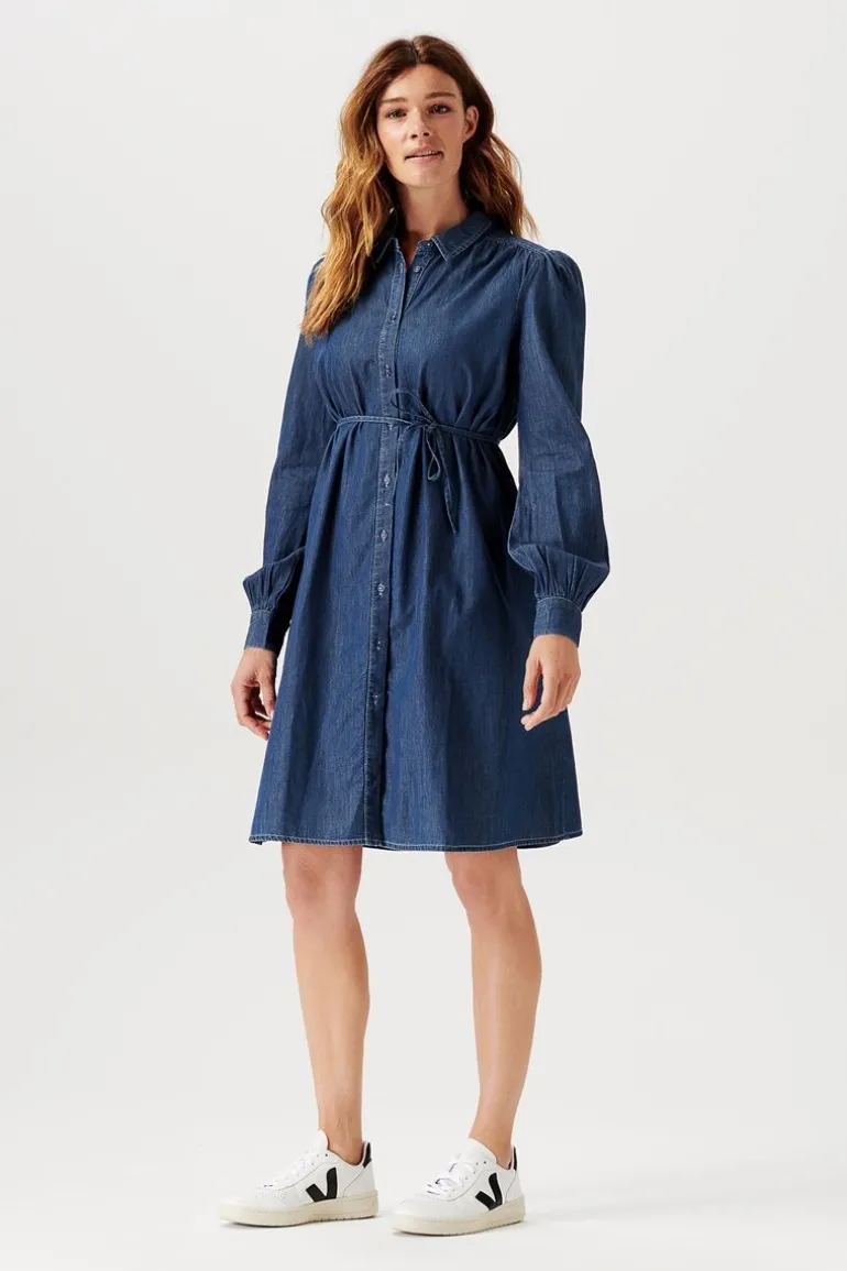 jurk_met_voedingsfunctie__7-105.webp Noppies Jurken | Jurken<Jurk Met Voedingsfunctie Oberlin - Vintage Blue