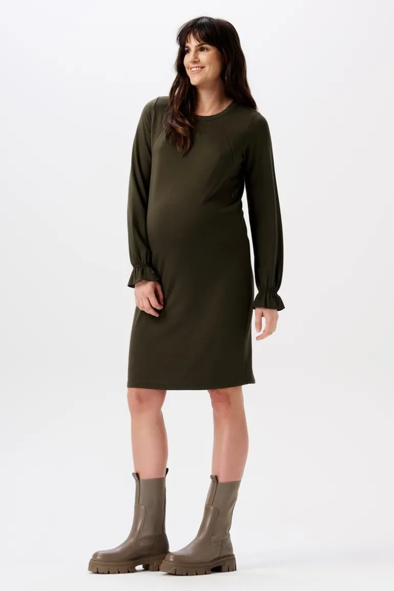 jurk_met_voedingsfunctie__7-106.webp Noppies Jurken | Jurken<Jurk Met Voedingsfunctie Frederikstad - Black Olive