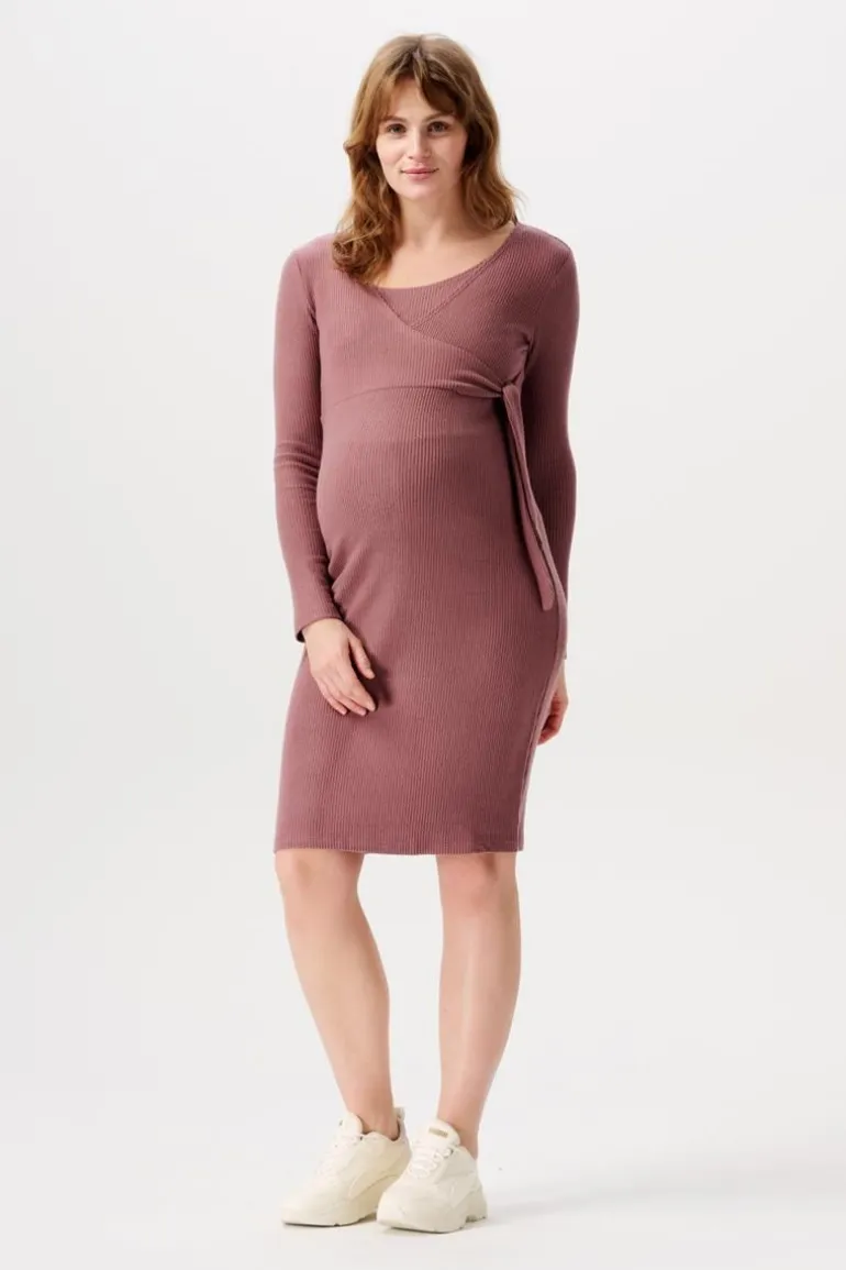 jurk_met_voedingsfunctie__7-120.webp Noppies Jurken | Jurken<Jurk Met Voedingsfunctie Asa Ultra Soft Nursing Dress - Rose Taupe