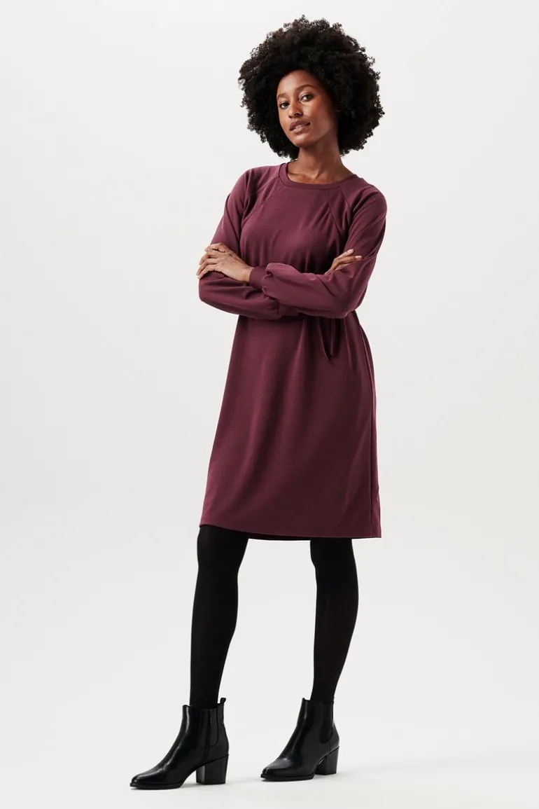jurk_met_voedingsfunctie__7-127.webp Noppies Jurken | Jurken<Jurk Met Voedingsfunctie - Plum Brown