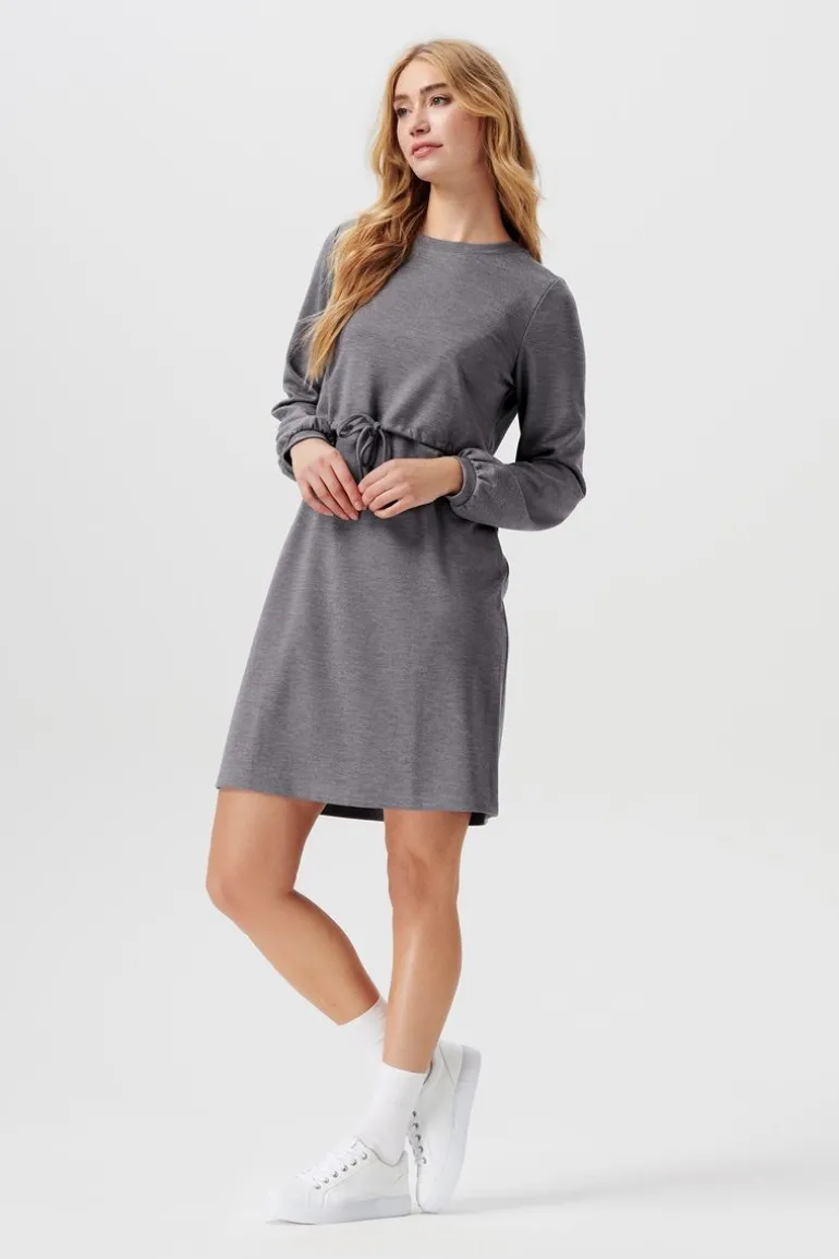 jurk_met_voedingsfunctie__7-170.webp Noppies Jurken | Jurken<Jurk Met Voedingsfunctie - Medium Grey