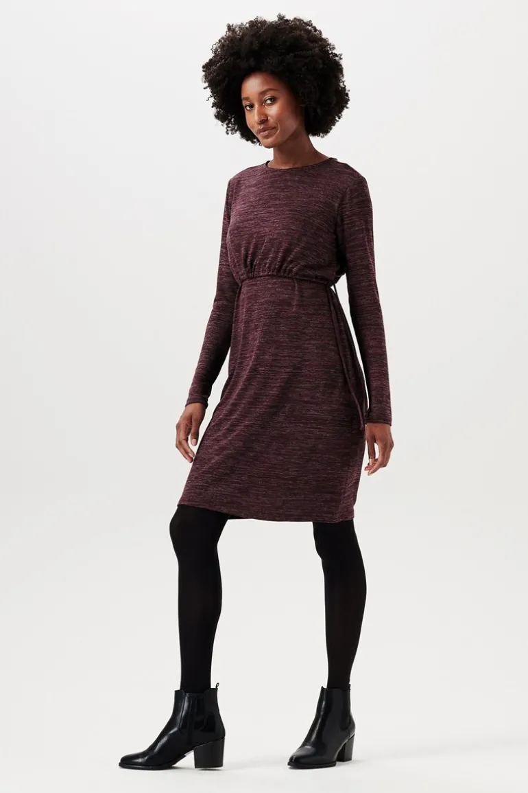 jurk_met_voedingsfunctie__7-61.webp Noppies Jurken | Jurken<Jurk Met Voedingsfunctie - Plum Brown
