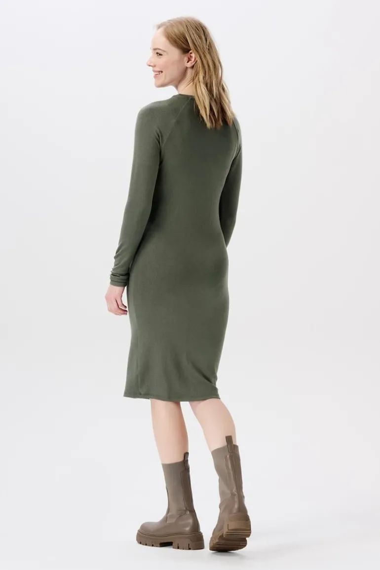 jurk_met_voedingsfunctie__8-100.webp Noppies Jurken | Jurken<Jurk Met Voedingsfunctie Zane - Olive