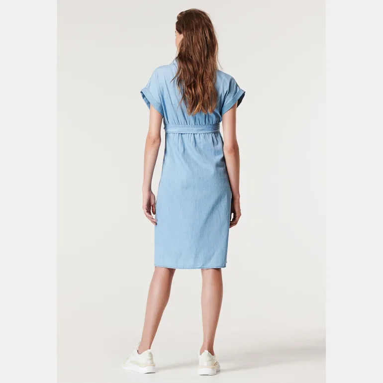 jurk_met_voedingsfunctie__8-117.webp Noppies Jurken | Jurken<Jurk Met Voedingsfunctie Tencel - Light Blue