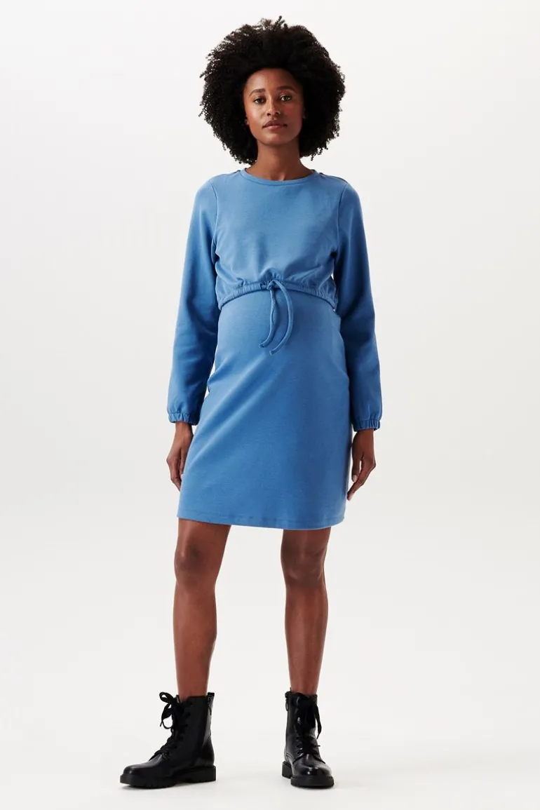 jurk_met_voedingsfunctie__8-160.webp Noppies Jurken | Jurken<Jurk Met Voedingsfunctie - Modern Blue