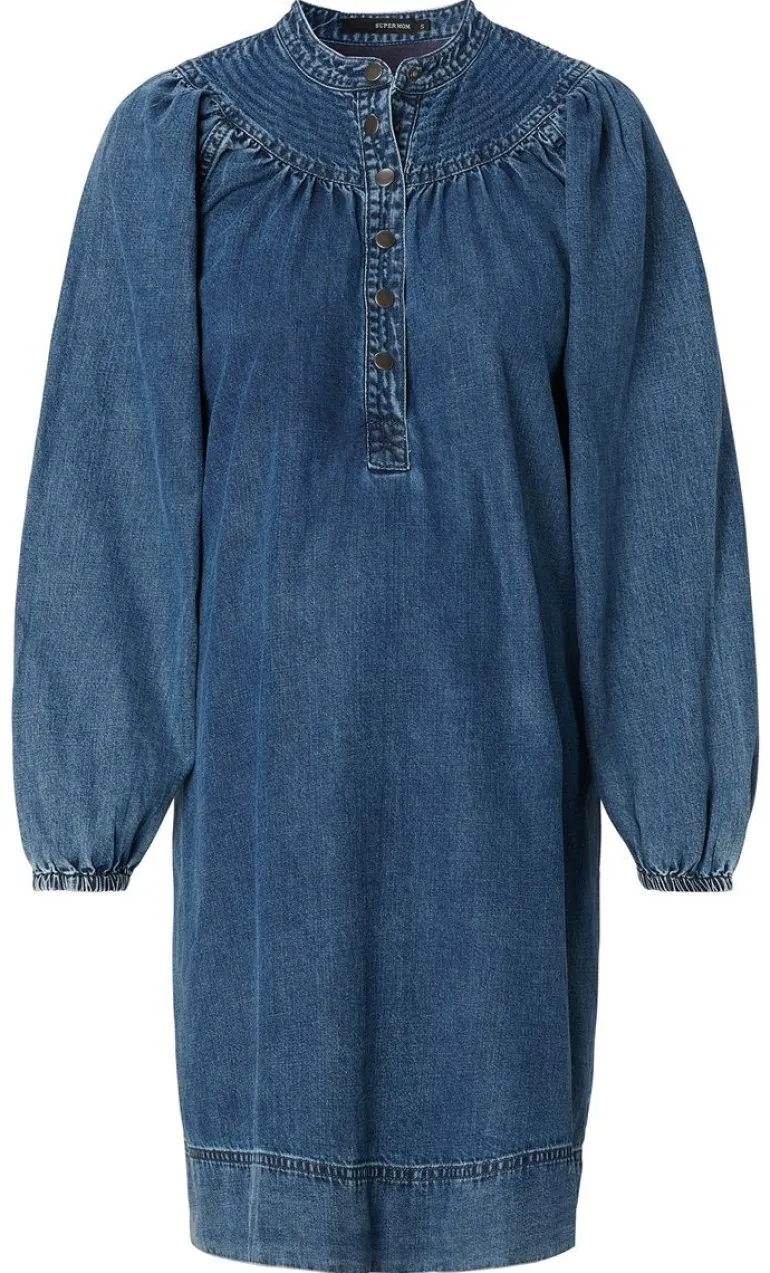 jurk_met_voedingsfunctie__8-165.webp Noppies Jurken | Jurken<Jurk Met Voedingsfunctie Bowes - Blue Denim
