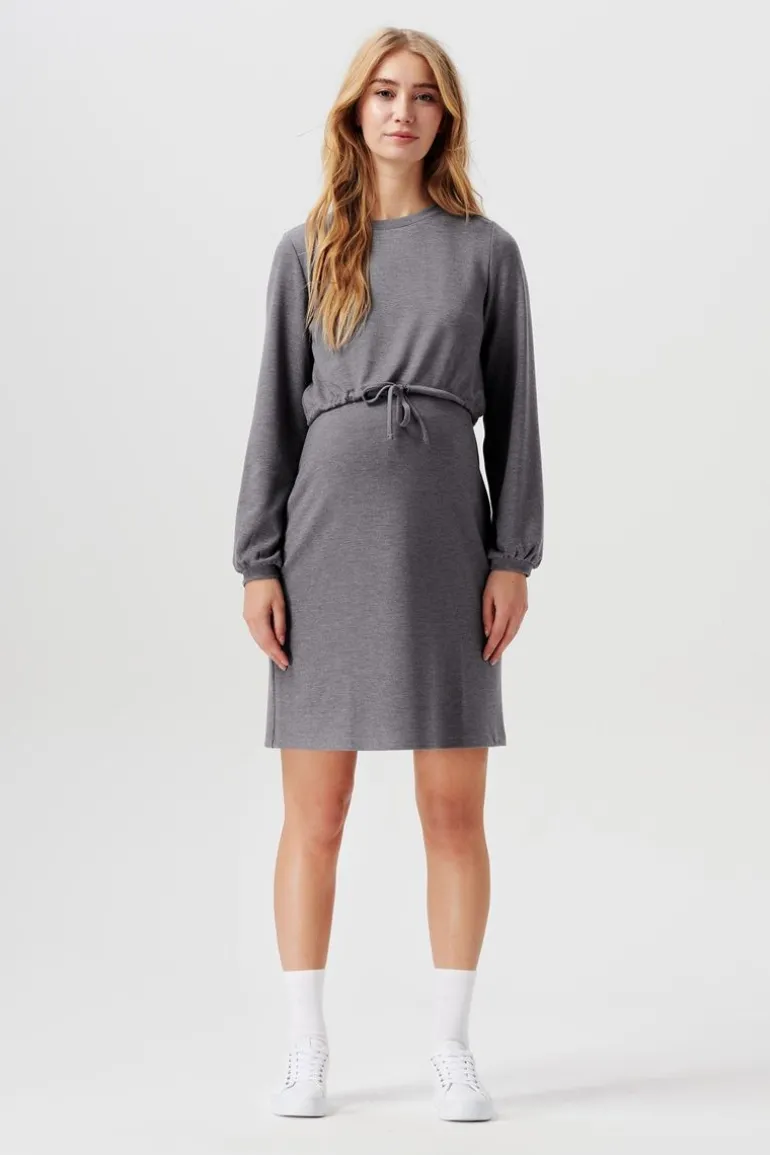 jurk_met_voedingsfunctie__8-171.webp Noppies Jurken | Jurken<Jurk Met Voedingsfunctie - Medium Grey