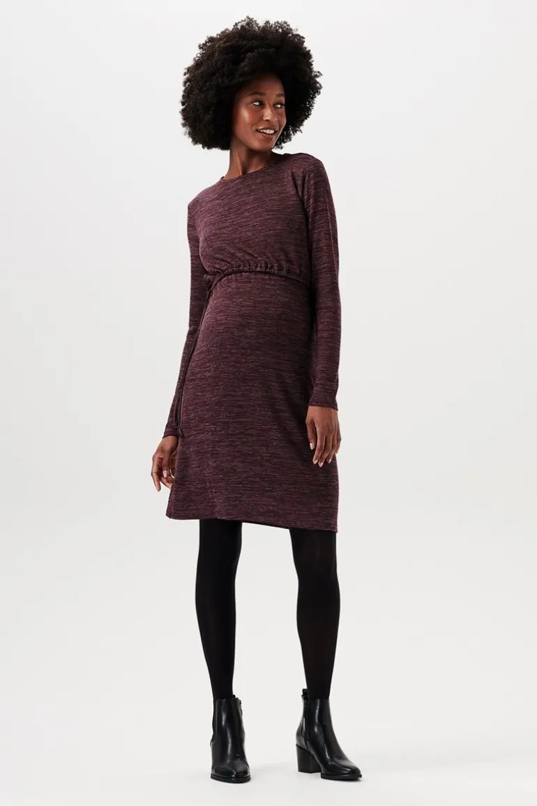 jurk_met_voedingsfunctie__8-61.webp Noppies Jurken | Jurken<Jurk Met Voedingsfunctie - Plum Brown