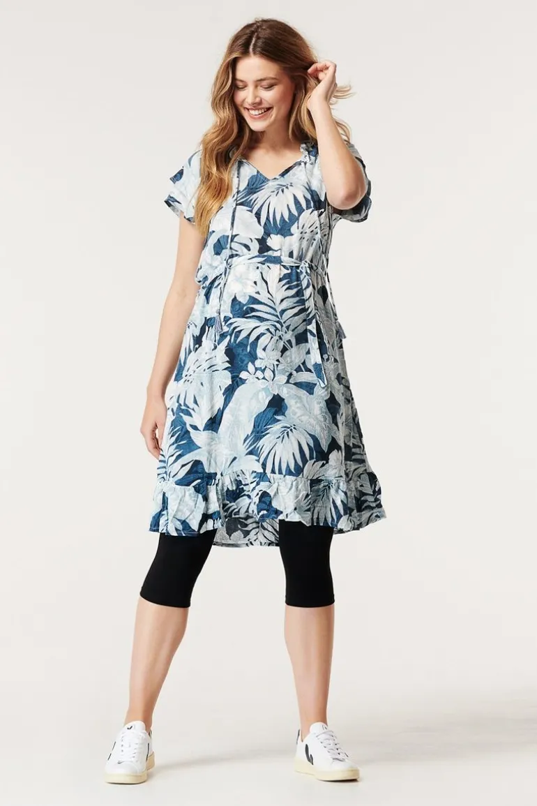 jurk_mila__gray_blue_7.webp Noppies Jurken<Jurk Mila - Gray Blue