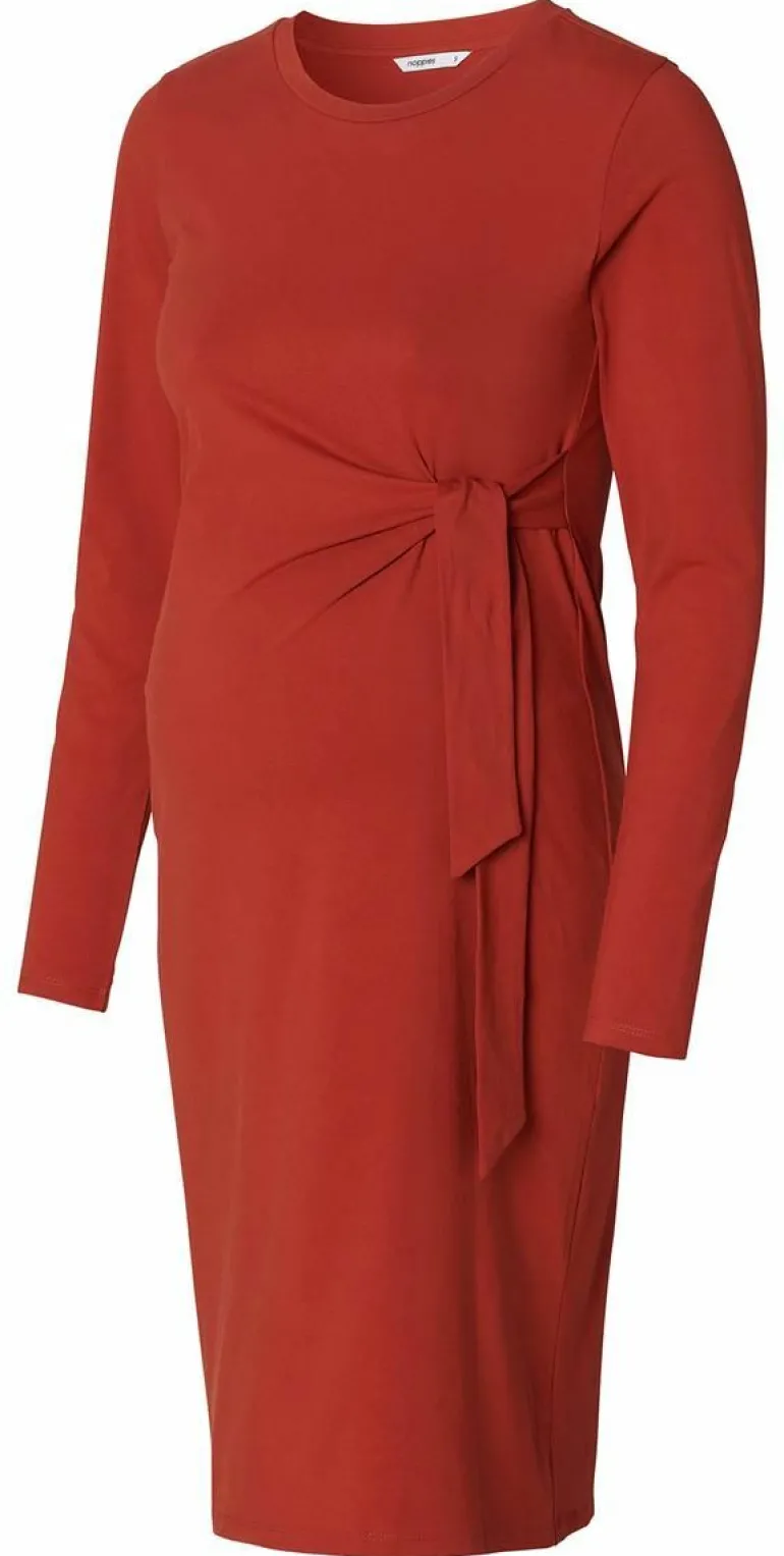 jurk_sievi__red_ochre_4.webp Noppies Jurken<Jurk Sievi - Red Ochre