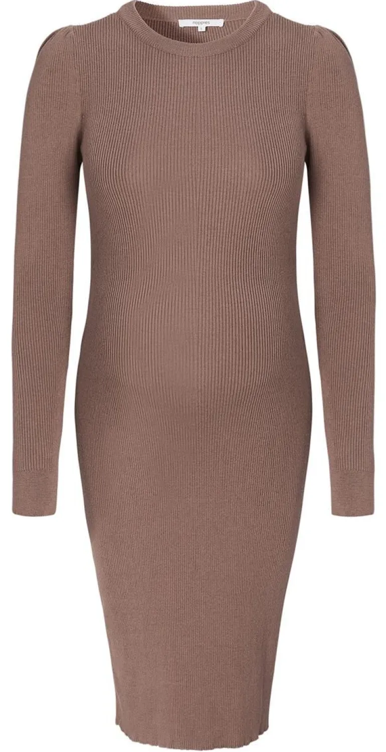 jurk_vena__deep_taupe_8.webp Noppies Jurken<Jurk Vena - Deep Taupe