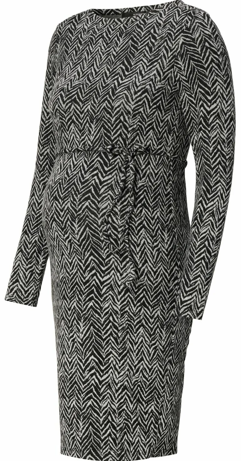jurk_vprint__grey_melange_12.webp Noppies Jurken<Jurk V-print - Grey Melange