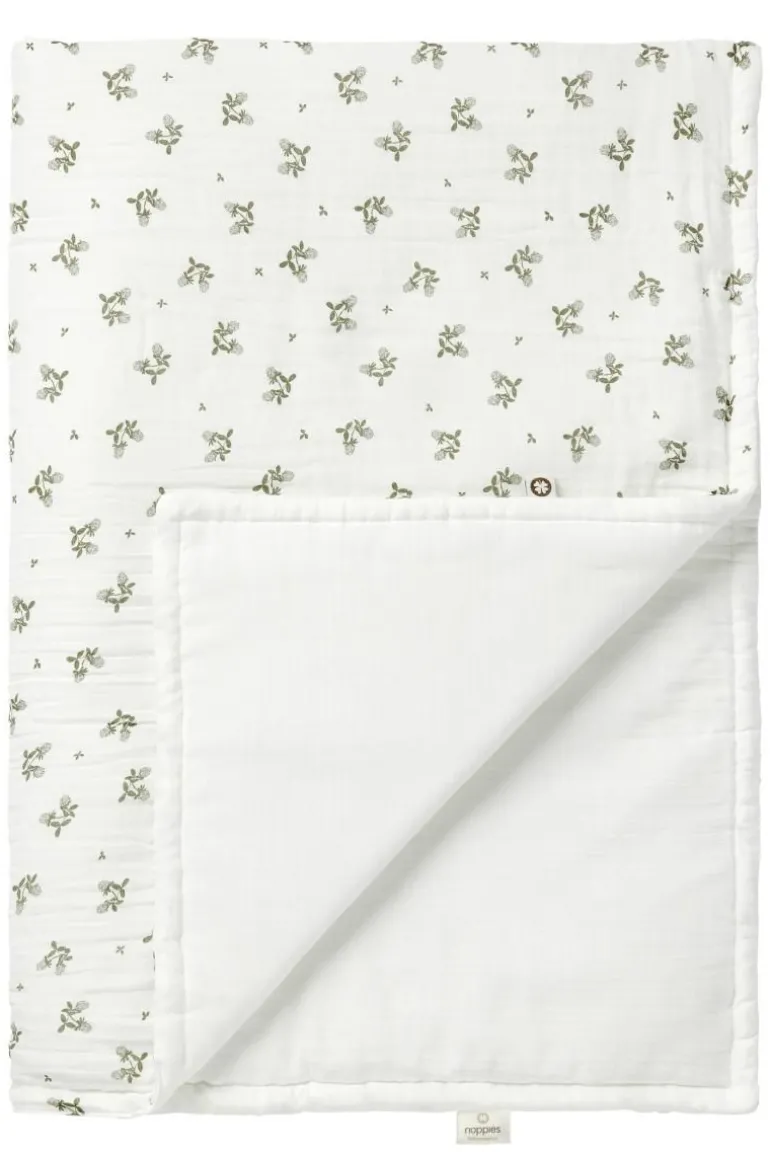 ledikant_deken_blooming_c_3.webp Noppies Dekens | Babykamer<Ledikant Deken Blooming Clover 100x140 Cm - Beetle