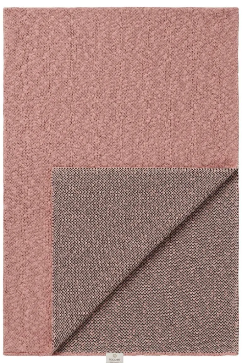ledikant_deken_melange_kn_11-1.webp Noppies Dekens | Babykamer<Ledikant Deken Melange Knit 100x140 Cm - Misty Rose