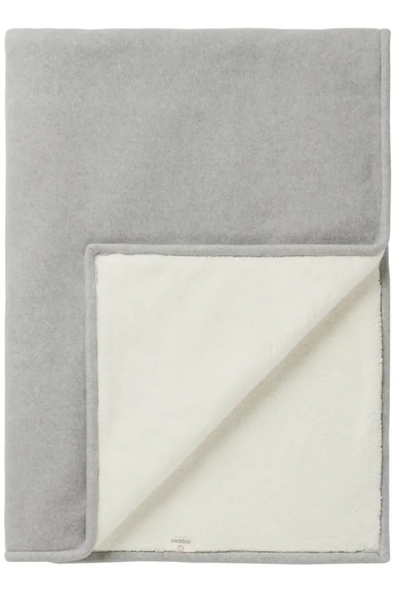 ledikant_deken_teddy_fant_3.webp Noppies Dekens | Babykamer<Ledikant Deken Teddy Fantasy Fleece 100x140cm - Grey Melange