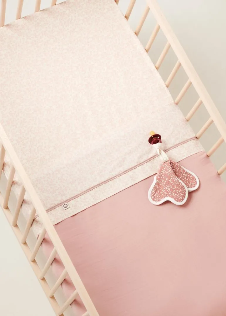 ledikant_hoeslaken_botani_0-1.webp Noppies Hoeslakens | Babykamer<Ledikant Hoeslaken Botanical - Misty Rose