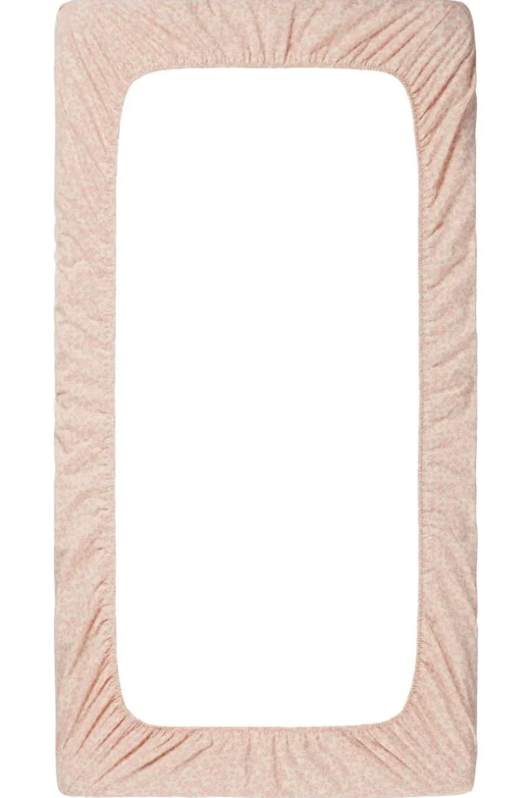 ledikant_hoeslaken_botani_3-1.webp Noppies Hoeslakens | Babykamer<Ledikant Hoeslaken Botanical - Misty Rose
