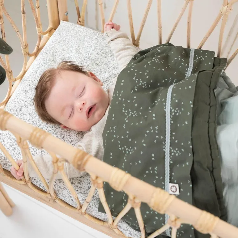 ledikant_hoeslaken_tiny_d_9-1.webp Noppies Hoeslakens | Babykamer<Ledikant Hoeslaken Tiny Dot - Jet Stream