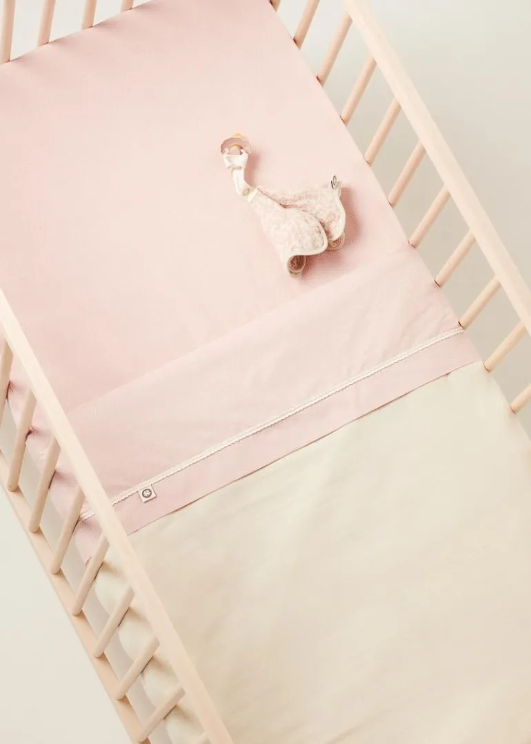 ledikant_laken_tiny_dot_x_1-2.webp Noppies Lakens | Babykamer<Ledikant Laken Tiny Dot 110x140 Cm - Misty Rose