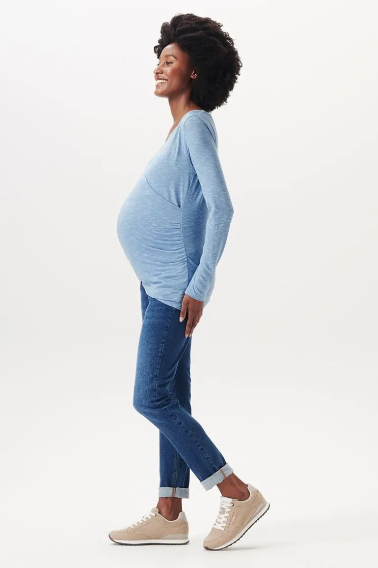 longsleeve__blue_5.webp Noppies Shirts | Shirts<Longsleeve - Blue