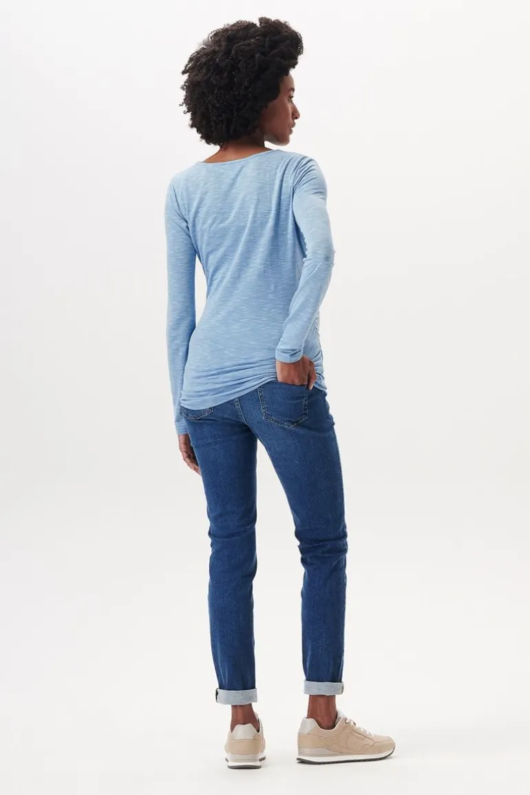 longsleeve__blue_9.webp Noppies Shirts | Shirts<Longsleeve - Blue